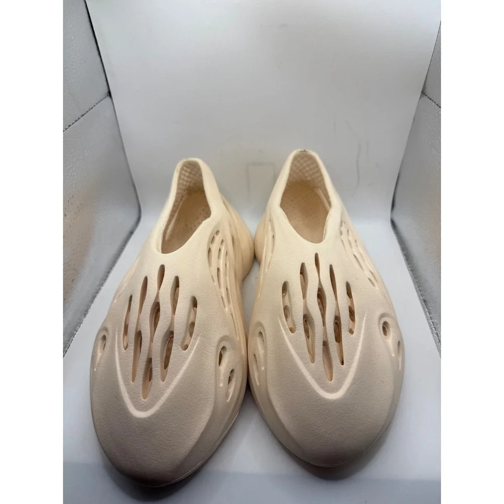 Foam Runner Sand Men 11 Slip On Clog Sandal Cream Beige